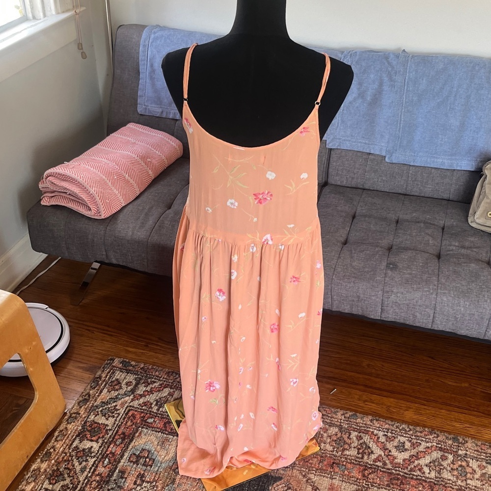Christy Dawn Coral Floral Dress. Size Small (?) - Picture 3 of 8